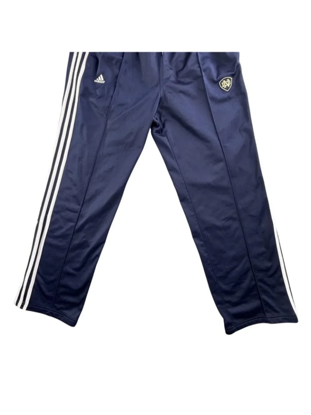 Notre Dame Fighting Irish Pants Men Large Blue NCAA Football Adidas Warm Up